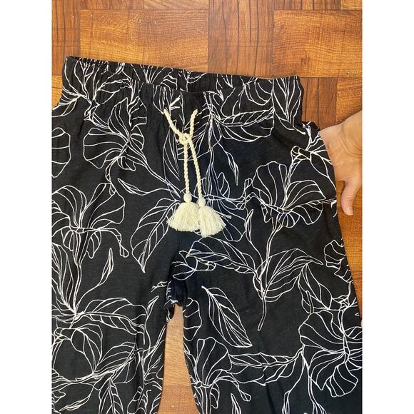 Calypso St Barth Size Medium Cotton Linen Short Sleeve & Pants Matching PJ Set - Picture 11 of 12